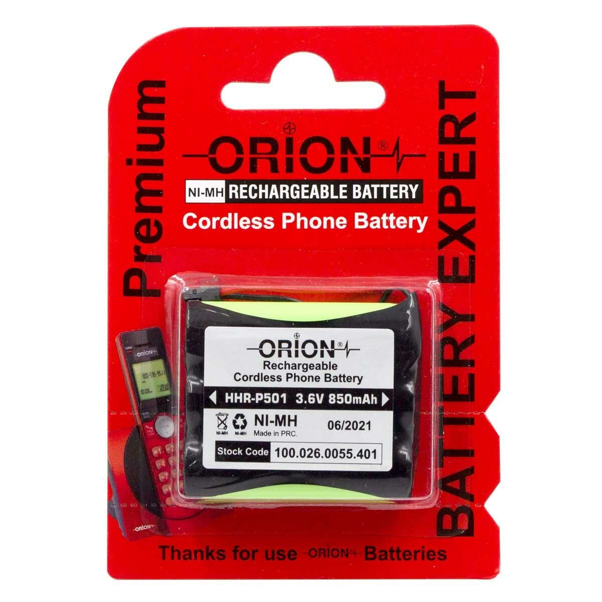 Orion HHR-P501 3.6V 850mAh Telsiz Telefon Pili