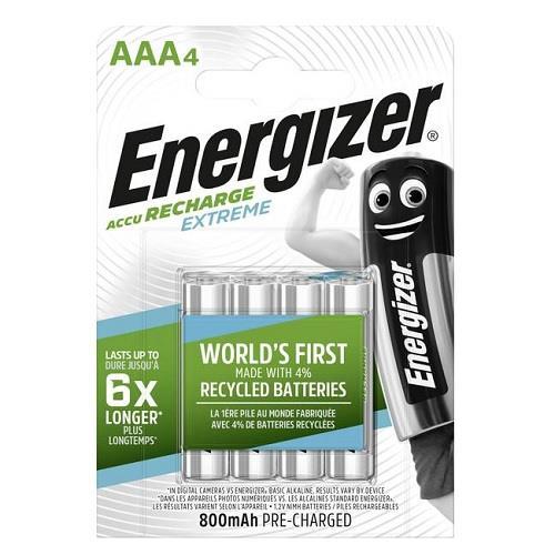 Energizer Extreme AAA 800mAh Şarj Edilebilir Kalem Pil 4'lü Paket