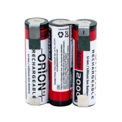 Orion 18650 11.1V 2000mAh 15C 3S Bms Devreli Şarj Konnektörlü Matkap Pili