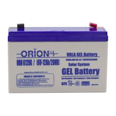 Orion 6V 12Ah Bakımsız Jel Akü - 08/2021 Üretim