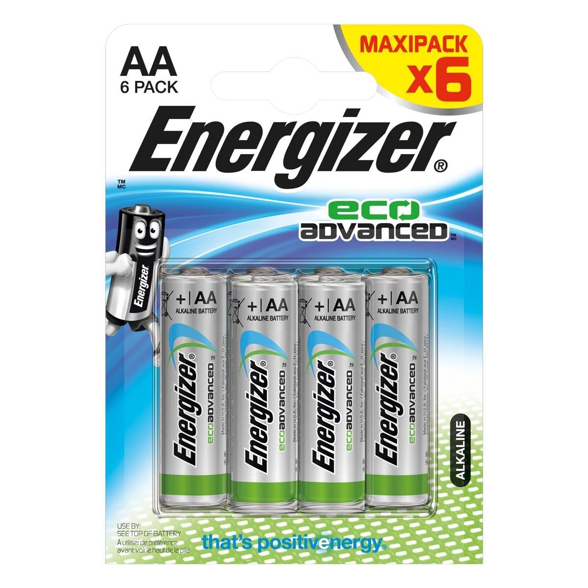 Energizer Alkalin Eco Advanced AA Kalem Pil 6'lı Paket