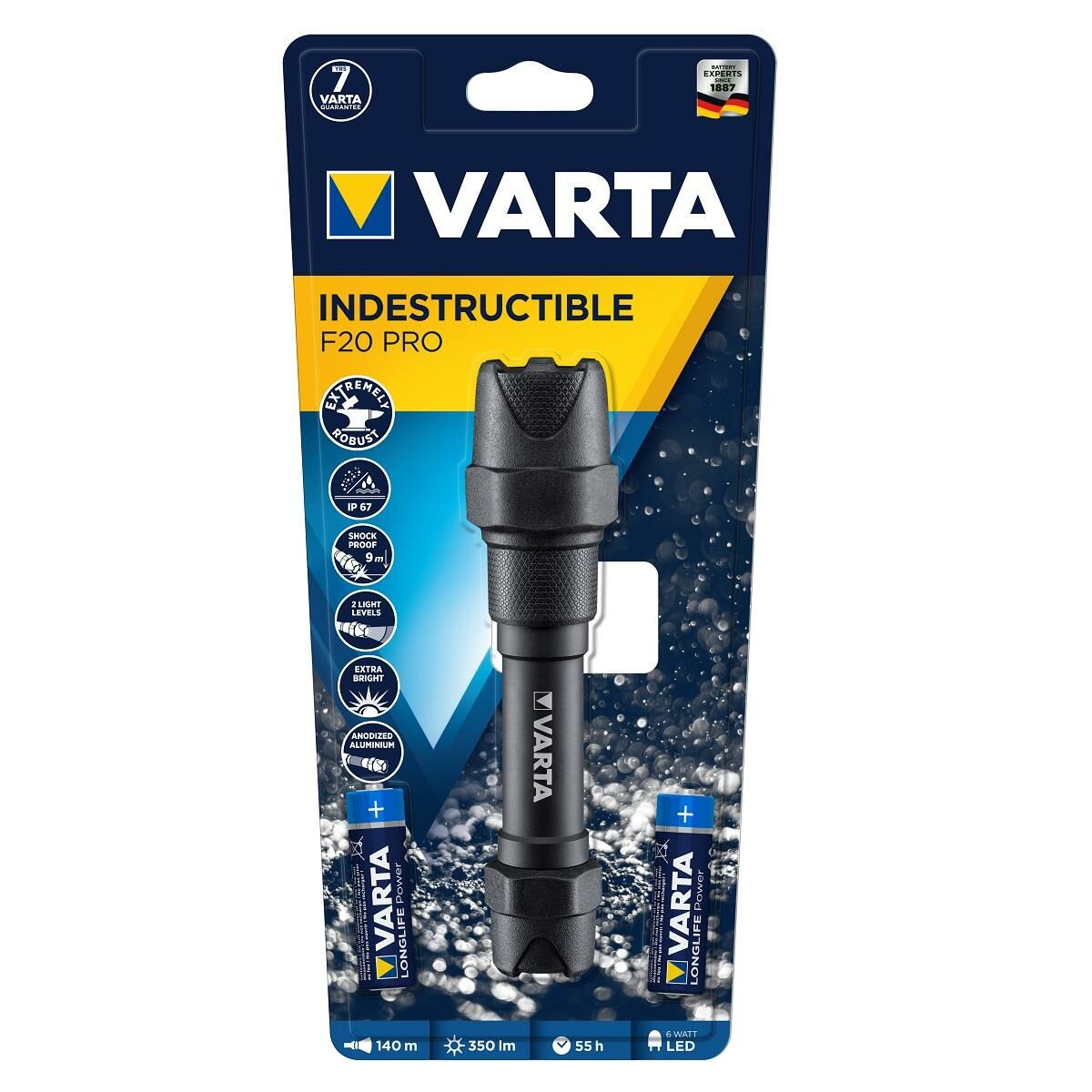 Varta 18711 Indestructible F20 Pro Pilli El Feneri