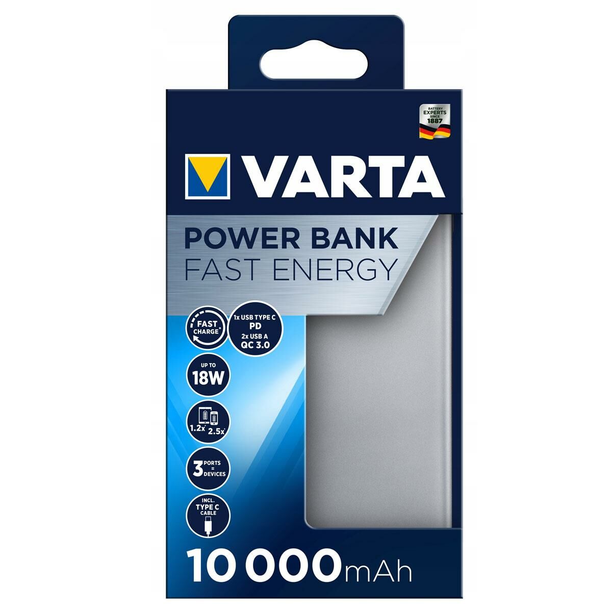 Varta 57981 Fast Energy 10000 mAh Power bank