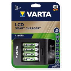 Varta 57684 LCD Smart Pil Şarj Aleti - 4x AA 2100Mah