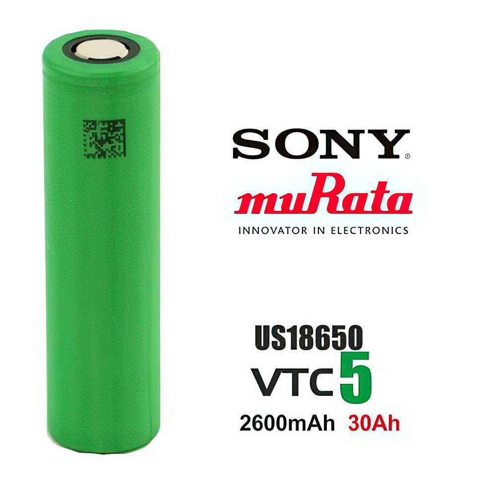 Sony VTC5 18650 3.7V 2600mAh 30A Li-ion Şarj Edilebilir Pil