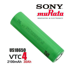 Sony VTC4 18650 3.7V 2100mAh 30A Li-ion Şarj Edilebilir Pil