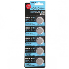 Orion CR1620 3V Lityum Pil 5'li Paket
