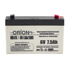 Orion 6V 7.5Ah Bakımsız Kuru Akü - 10/2022 Üretim