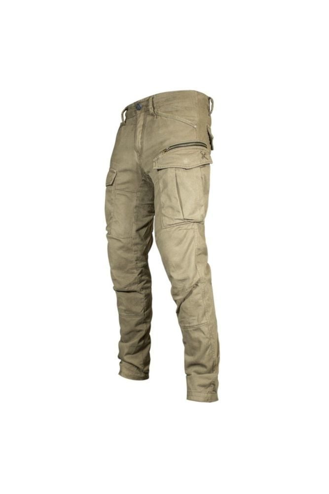 Unisex Bej Jeans Motosiklet Pantolonu John Doe Kevlar Jdc5004