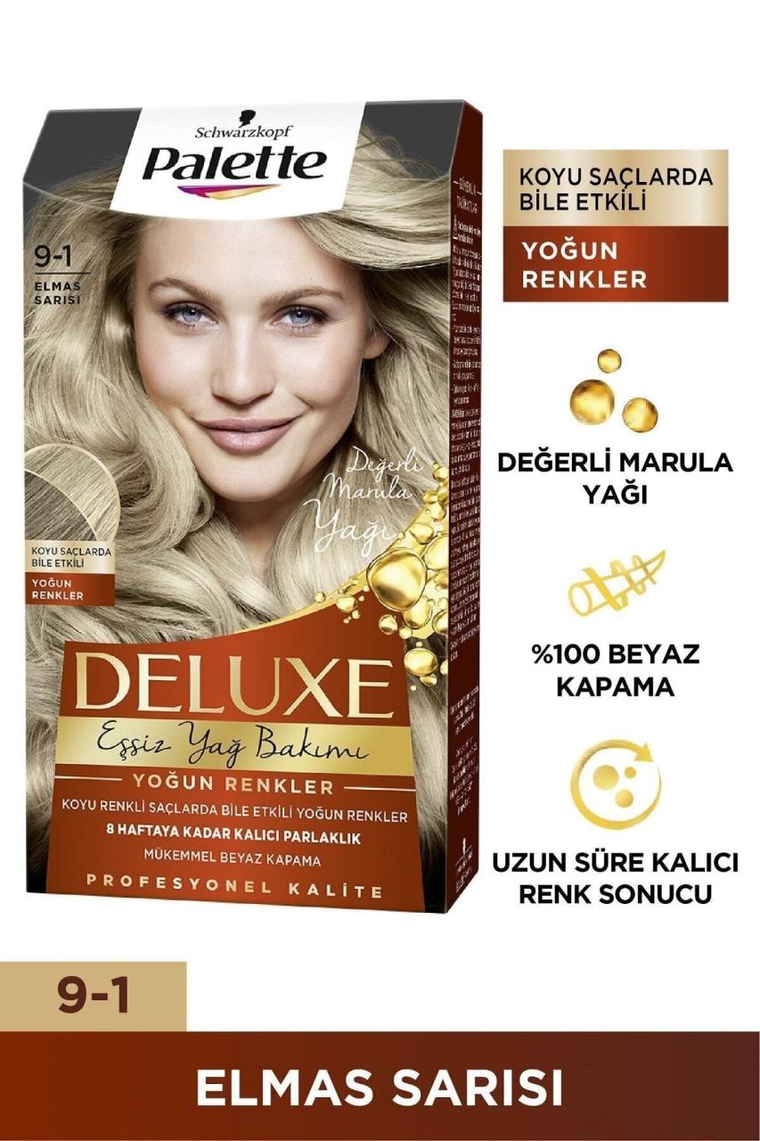 Palette Deluxe Yoğun Renkler9-1 ELMAS SARISI