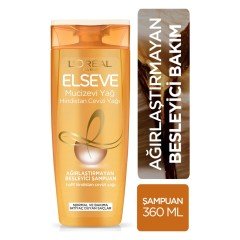 Elseve Mucizevi Hindistan Cevizi Yağı Ağırlaştırmayan Besleyici Şampuan 360 ml