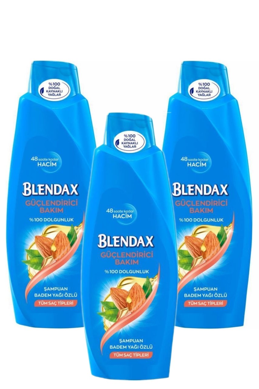 Blendax Badem Yağı Özlü Şampuan 500  ml x 3 Adet