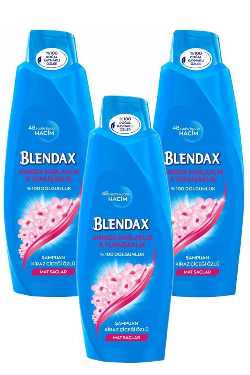 Blendax Kiraz Çiçeği Özlü Şampuan 500  ml x 3 Adet