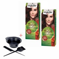 Palette Kalıcı Doğal Renkler 3-68 Kızıl Çikolata X 2 Adet + Boyama Seti