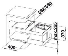 BLANCO FLEXON II XL 60/3 Evye Dolabı