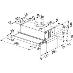 Franke Sürgülü Aspiratör, 60 Cm, Çelik Gövde, Metal Gri Renk, FTC 6032 GR/XS V2 / 600