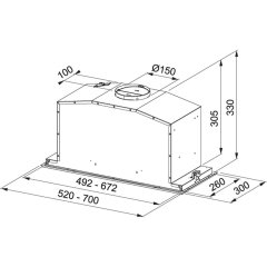 Franke Aspiratör Box Fbı 537 Xs/Bk