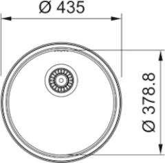 Franke ROTONDO ROX 610/110-38 Çelik Evye