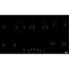 Franke FRSM 905 C TOD BK Elektrikli Cam Seramik, 90 cm. , 5 Gözü elektrikli Black Glass Ocak