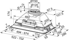 Franke HOOD FBI 705 BK Aspiratör Db 63