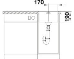 BLANCO ANDANO 340-IF Sifon Gider Paslanmaz Çelik Evye