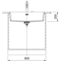 Franke Evye, Tezgah Altı, Granit, Maris MRG 210/110-72 Fragranite Oyster