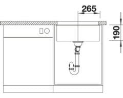 BLANCO SUBLINE 500 - U  Anthracite Evye