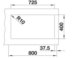 BLANCO SUBLINE 430/270-U  Kaya Gri Evye