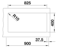 BLANCO SUBLINE 350/350 - U  Kahve Evye