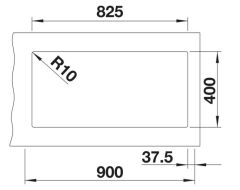 BLANCO SUBLINE 480/320-U  Kaya Gri Evye