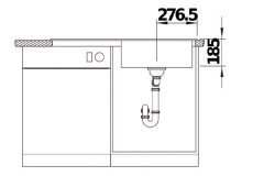 Nuevo Crea Xl 6s Seramik Tek Gözlü Sağ Damlalıklı Evye  Kristal Beyaz