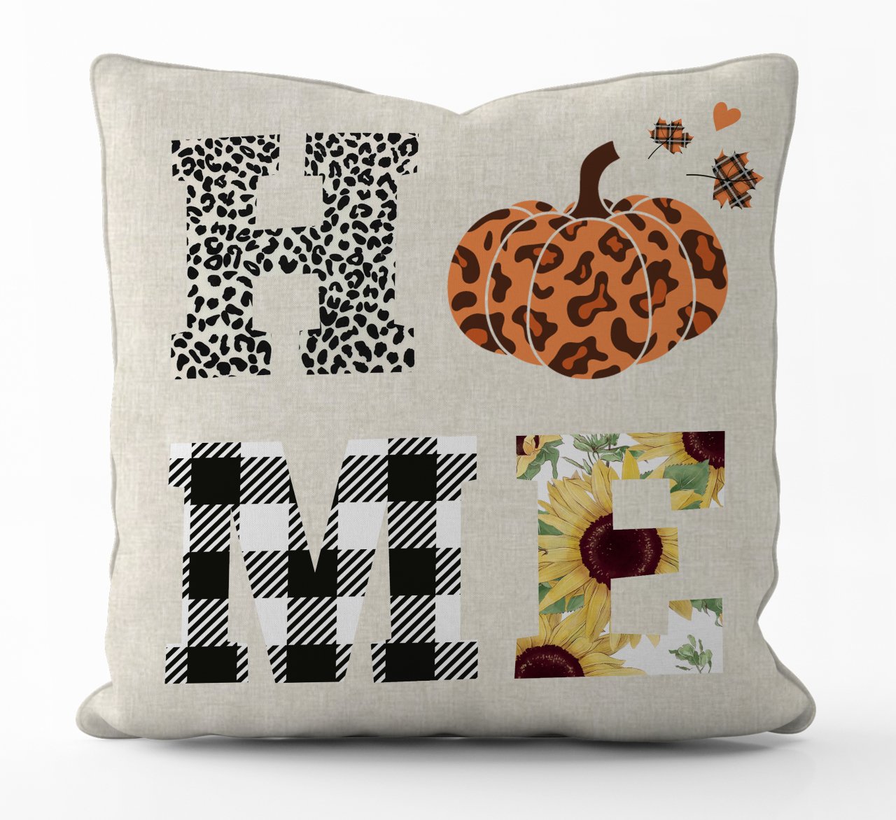 Fall Leopar Home Kırlent Kılıfı