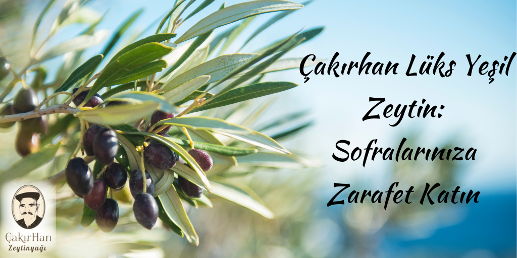 Çakırhan Lüks Yeşil Zeytin: Sofralarınıza Zarafet Katın