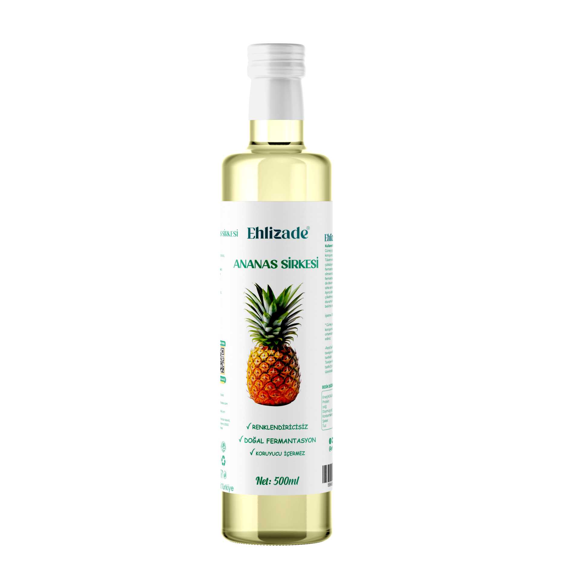 EHLİZADE Ananas Sirkesi 500 Ml