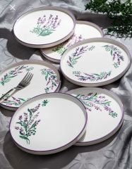 Özel Tasarım Lavander Seris Pasta Tabak Seti - 19CM