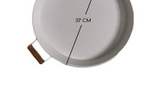 51 CM VE 37 CM 2Lİ Metal Yuvarlak Sunum Tepsisi