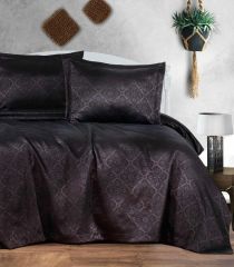 Yatak Örtüsü Takımı Çift Kişilik Mürdüm 235*250CM