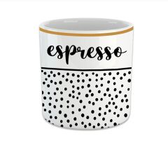 Kahve Fincanı | Espresso Double Türk Kahvesi Fincanı dikey çizgi