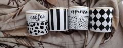 Kahve Fincanı | Espresso Double Türk Kahvesi Fincanı damalı