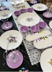 KAHVALTI TAKIMI LAVENDER 23 PARÇA 6 KİŞİ