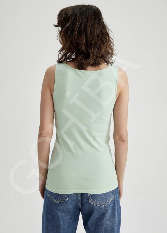 Askılı T-shirt sarı - XL