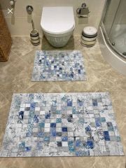 BANYO PASPAS TAKIMI İKİLİ SET KLOZET TAKIMI KAYMAZ