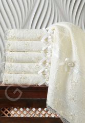GÜPÜRLÜ BONCUKLU %100 PAMUKLU HAVLU ŞIK 50CM * 85CM