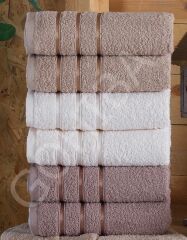 PAMUKLU HAVLU KARAMELA %100 PAMUKLU HAVLU ŞIK 40 CM*70 CM krem