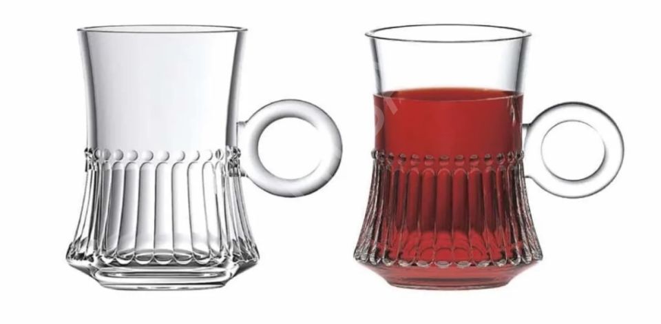 Kulplu Özel Tasarım Çay Fincan Takımı