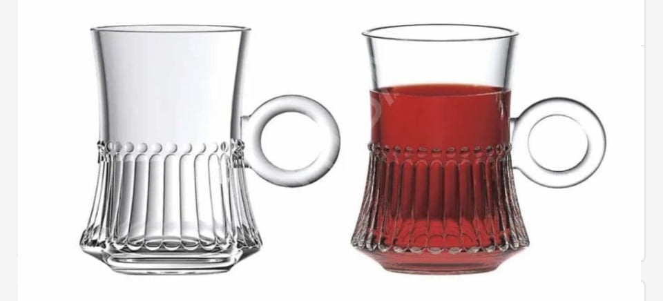 Kulplu Özel Tasarım Çay Fincan Takımı
