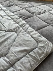 yorgan fluffy wellsoft GRİ