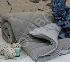 yorgan fluffy wellsoft GRİ