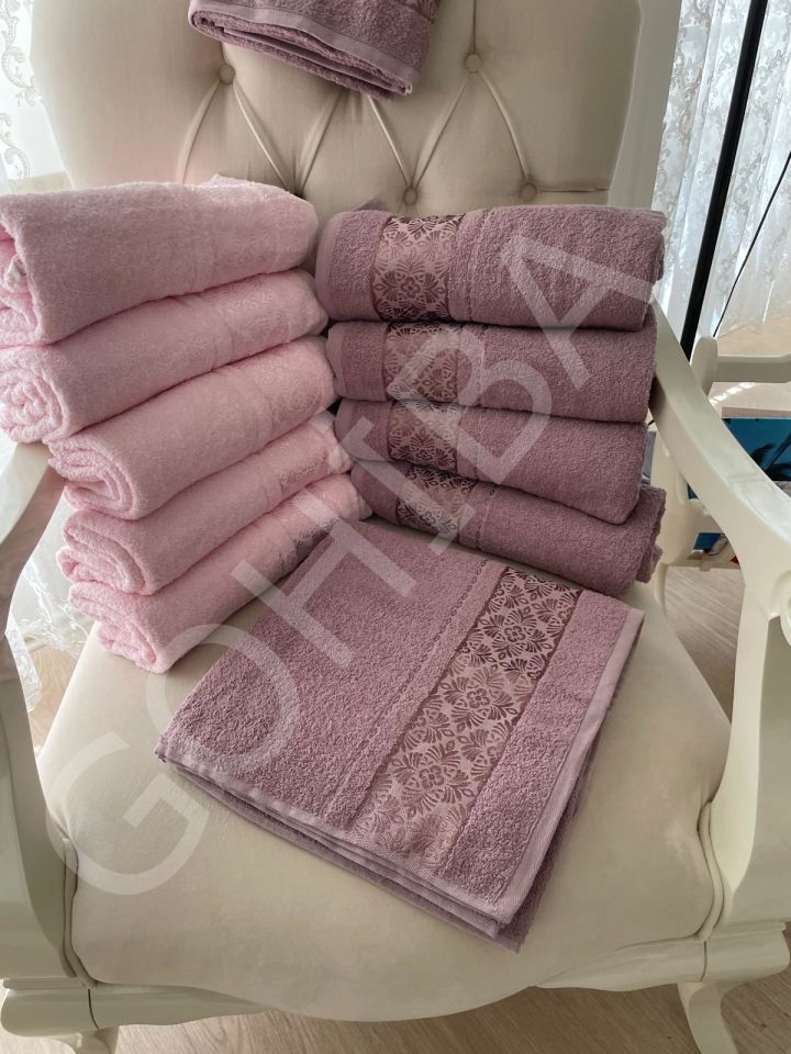 Pembe Festival Pamuklu Şık Banyo Havlusu 70 x 140