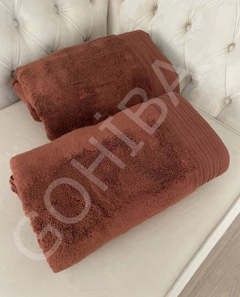 Wellsoft Fluffy Pamuklu Şerit Detaylı Pamuklu Havlu GRİ